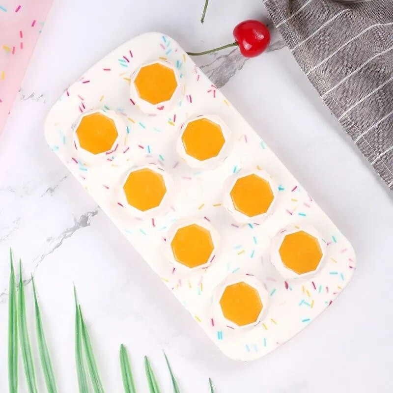 Producător de cuburi de gheață din silicon Matriță creativă pentru gheață, cub de gheață în formă de stea de inimă, tavă de gheață pentru vin, ceai, băutură, tavă de gheață DIY, bucătărie