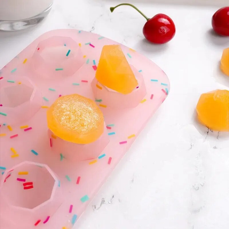 Producător de cuburi de gheață din silicon Matriță creativă pentru gheață, cub de gheață în formă de stea de inimă, tavă de gheață pentru vin, ceai, băutură, tavă de gheață DIY, bucătărie