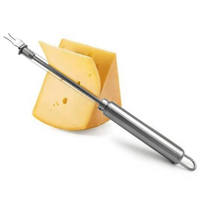 Дъска за сирене от неръждаема стомана Двойна тел Резачка за сирене Регулируема резачка за тел за масло Тел за рязане на сирене Кухненски инструменти