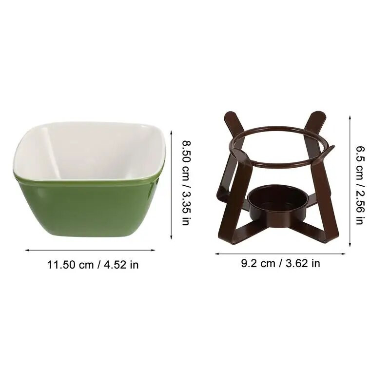 BEEMAN 1 set Lonac za topljenje sira Zdjela za maslac Lonci za topljenje Fondue Dupli kotao Dvostruki kotao Melting Lonac Dvostruki kotao