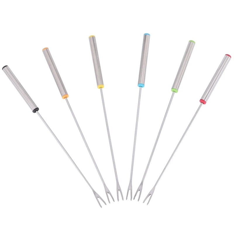 Fondi štapići od sira Set za fondue za aparat za kuhanje švicarskog sira, vilice za fondi od nehrđajućeg čelika Pečenje sljeza