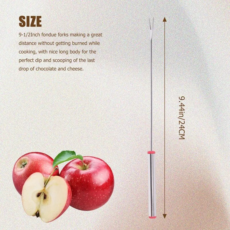 Fondi štapići od sira Set za fondue za aparat za kuhanje švicarskog sira, vilice za fondi od nehrđajućeg čelika Pečenje sljeza