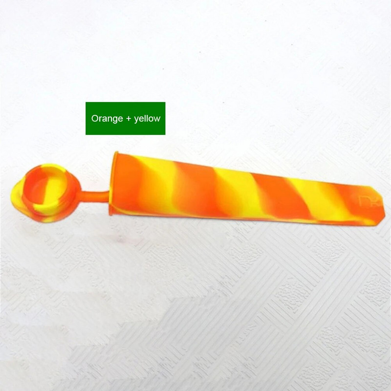 1~5 KOM Silikonski kalup za led u nasumičnim bojama s poklopcima Šareni kalup za kremu Posuda za aparat za sladoled od jogurta Ljetni kuhinjski pribor