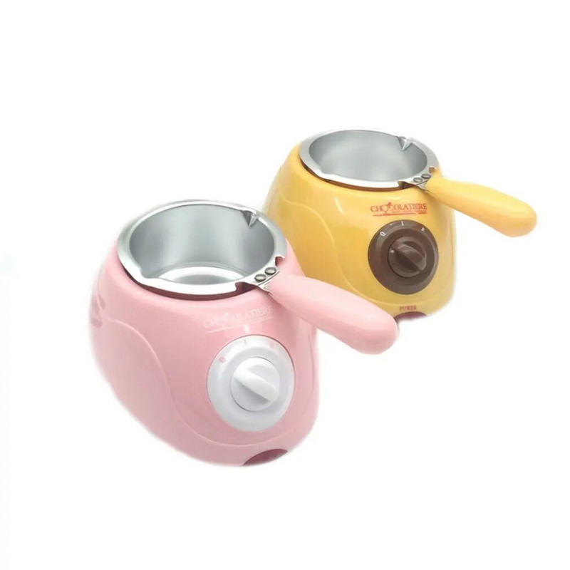 Komplet lonca za topljenje čokoladnih bombona Električno grijanje Stroj za topljenje čokoladne fontane za fondue s kalupom Kuhinjski alat EU utikač 220V