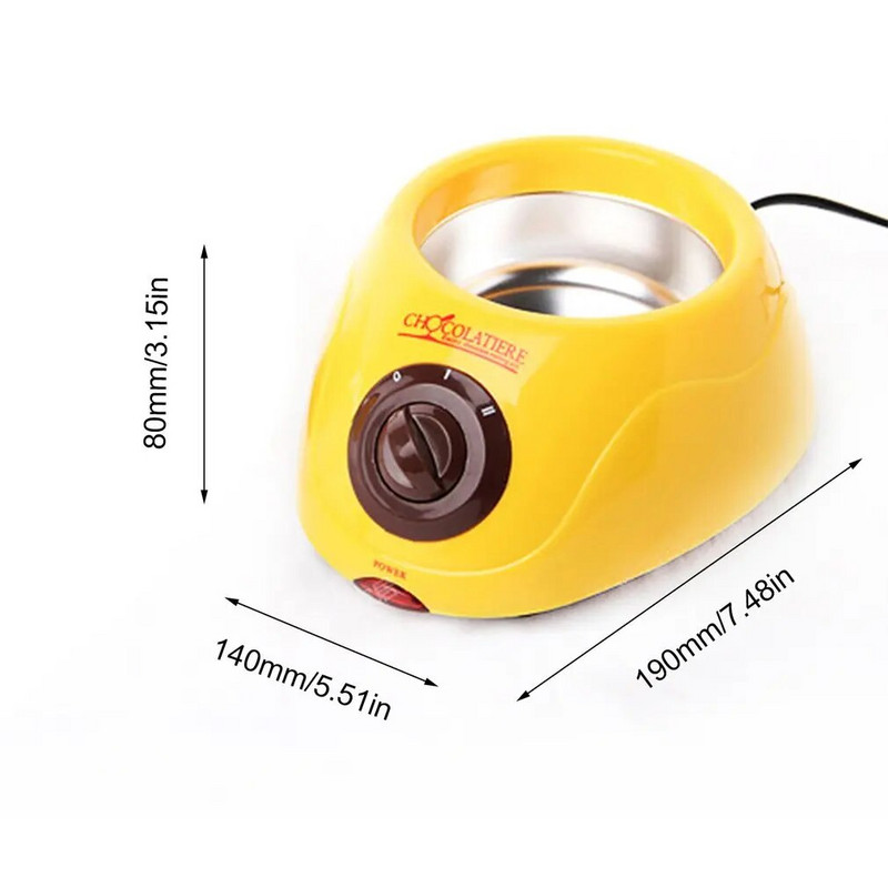 Komplet lonca za topljenje čokoladnih bombona Električno grijanje Stroj za topljenje čokoladne fontane za fondue s kalupom Kuhinjski alat EU utikač 220V