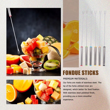 Fondue Cheese Sticks Set Fondue For Maker Swiss Cheese, ανοξείδωτο ατσάλι Fondue Forks Marshmallow Roasting