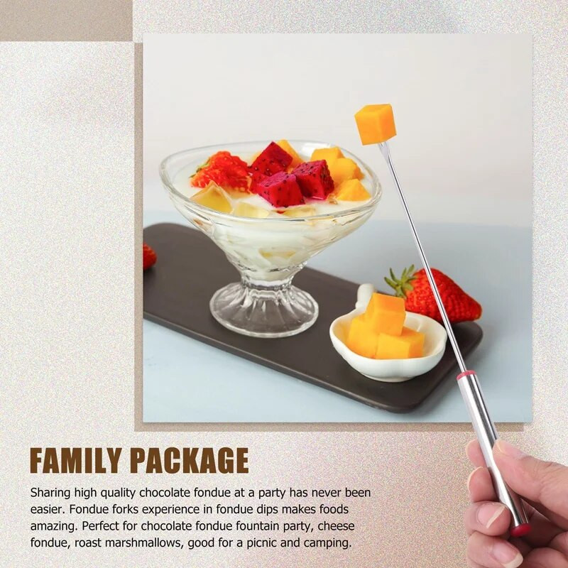 Fondi štapići od sira Set za fondue za aparat za kuhanje švicarskog sira, vilice za fondi od nehrđajućeg čelika Pečenje sljeza