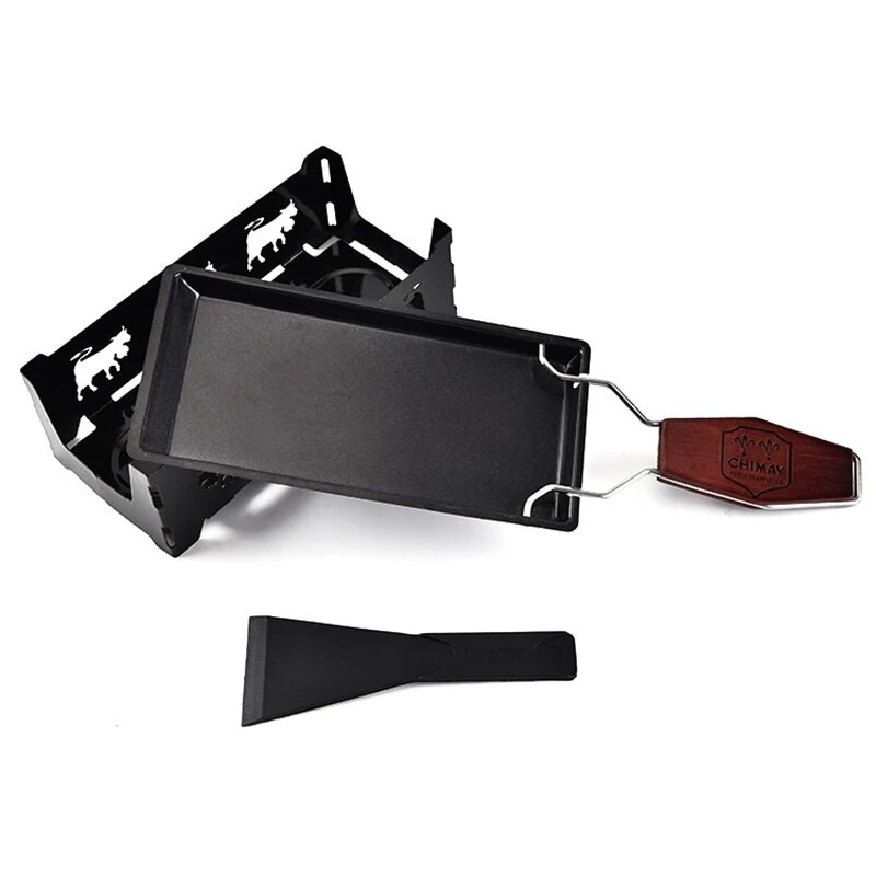 Neprianjajući set za fondue od sira Drvena ručka Kuhinjska krema otporna na vrućinu Alati za topljenje čokolade od ugljičnog čelika Komplet posuda za fondie