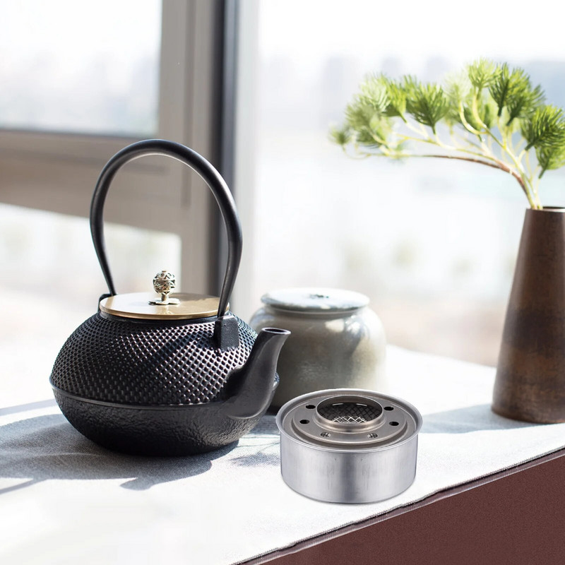 1 set Arzător de fondue din oțel inoxidabil Suport combustibil pentru cuptor fierbinte cu alcool