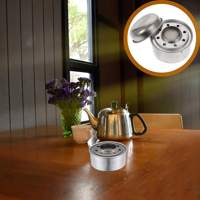 1 set Arzător de fondue din oțel inoxidabil Suport combustibil pentru cuptor fierbinte cu alcool