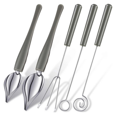 3 buc/set Instrument pentru scufundare ciocolată Furculiță din oțel inoxidabil Diy Bomboane Tort Fructe Fondue Articole pentru decorare