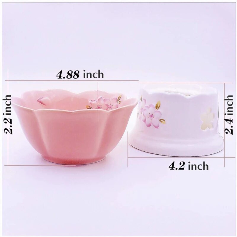 Kuhinjski set lonaca za fondue, glazirani keramički lonac za fondue za sir ili čokoladu, tapas, set za grijanje maslaca. 200 ml.