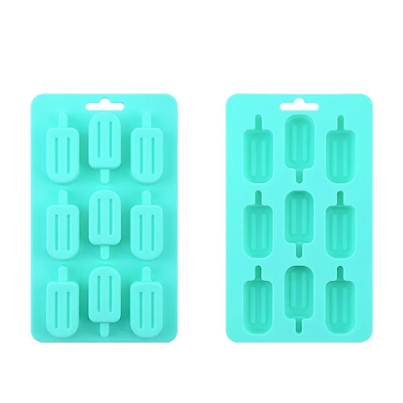 Forme pentru înghețată pentru punctele de comerț exterior, cuburi de gheață de casă, forme pentru gheață, batoane de gheață, grile de gheață Design creativ DIY, grilă de gheață din silicon Mo