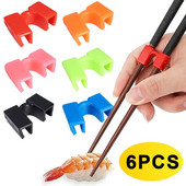 6/1PCS Επαναχρησιμοποιήσιμα Chopstick Helpers Training Κινέζικη θήκη για τσοπ στικ για παιδιά Αρχάριους εκπαιδευτές ή επιτραπέζια σκεύη κουζίνας μαθητών