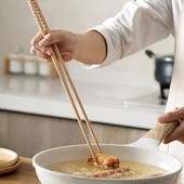 Ιαπωνικά Extra Long Wood Chopsticks Γυαλισμένα οξιά τηγανητά φαγητά Noodle Αντιολισθητικά chopsticks κουζίνας Εργαλεία μαγειρέματος