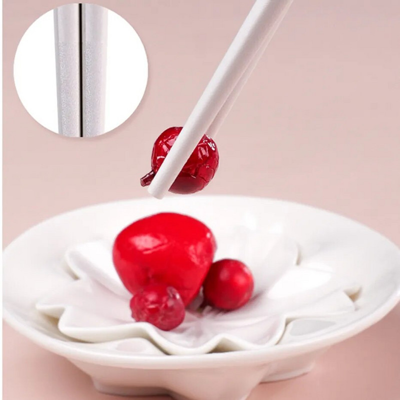 Bețișoare japoneze Amber Sakura Antibacteriene Anti-alunecare Rezistente la temperaturi ridicate Reutilizabile pentru Bețișoare de mâncare Sushi Veselă