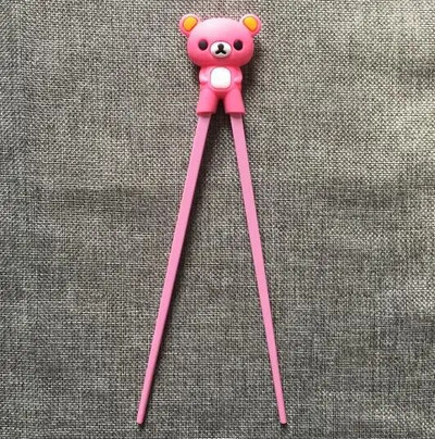 1 Ζευγάρι Πολύχρωμα Cute Bear Panda Cat Learning Chopsticks για Παιδιά Παιδιά Κινέζικα Chopstick Learner Gifts