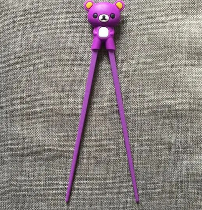 1 Ζευγάρι Πολύχρωμα Cute Bear Panda Cat Learning Chopsticks για Παιδιά Παιδιά Κινέζικα Chopstick Learner Gifts