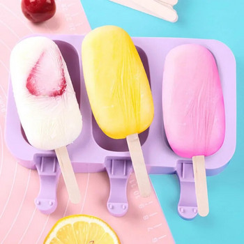 Силиконова форма за сладолед Popsicle Лятна форма за сладолед Popsicle Направи си сам Форма за сладолед
