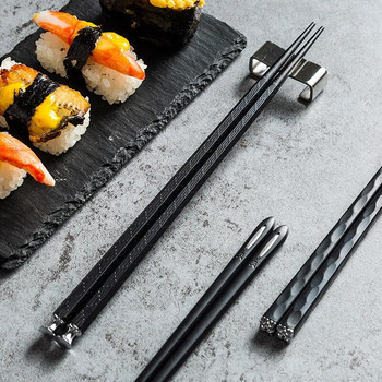 5 чифта/комплект японски неплъзгащи се пръчици корейски домашен хотел ресторант преносима пръчка за здравословна храна за пръчици за суши