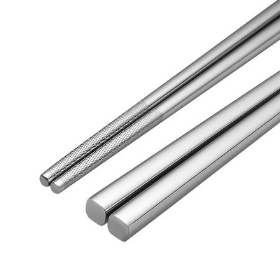 316 chopstick από ανοξείδωτο χάλυβα Επιτραπέζια σκεύη Πολυτελή χάραξη με λέιζερ Κορεάτικα ξυλάκια Αντιολισθητικό οικιακό μεταλλικό επαναχρησιμοποιήσιμο ξυλάκι