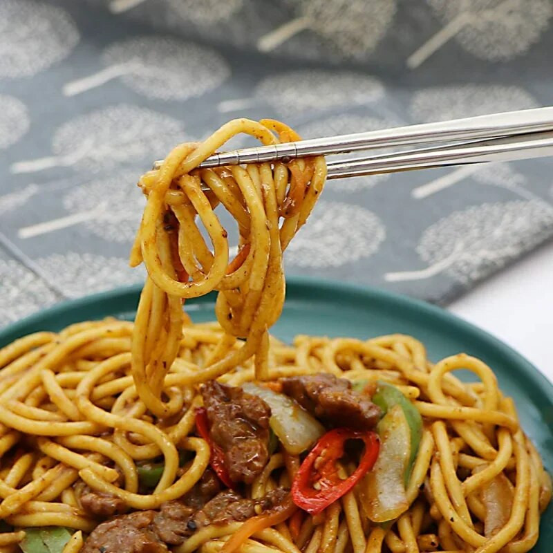 12/2 vnt kiniškų lazdelių nerūdijančio plieno neslystantis suši lazdelės korėjietiškas japoniškas maistas metaliniai pagaliukai virtuvės stalo reikmenų rinkinys