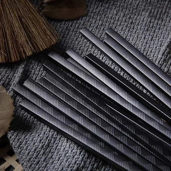 1 ζευγάρια κινέζικα ξυλάκια μαύρα από κράμα Food Sushi Sticks Επαναχρησιμοποιήσιμα, Αντιολισθητικά, Ασφαλή στο πλυντήριο πιάτων, μπαμπού chopsticks κατηγορίας τροφίμων