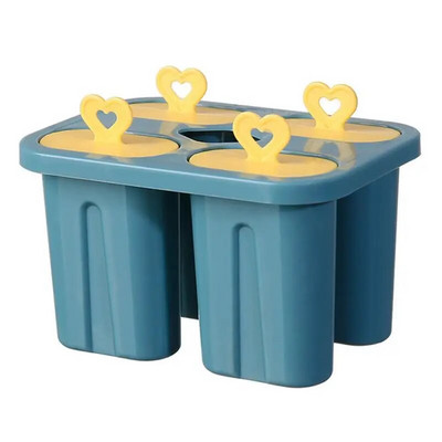 DIY kézzel készített fagylalt forma fedővel Házi készítésű fagylaltforma állatformázó fagylalt szilikonforma popsító csokoládé forma gyerekeknek