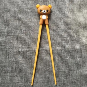 1 чифт многоцветни сладко мече панда котка обучаващи пръчици за деца за деца китайски подаръци за обучаващи се пръчици