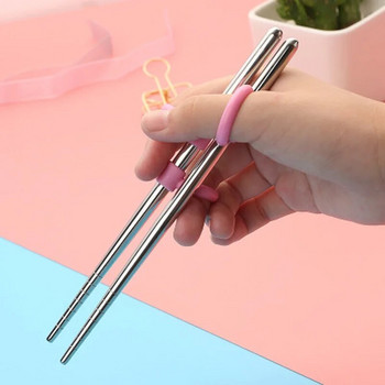 Εκμάθηση chopsticks εκπαίδευσης από ανοξείδωτο ατσάλι μπριζόλα για παιδική διαφώτιση χαριτωμένο γουρουνάκι