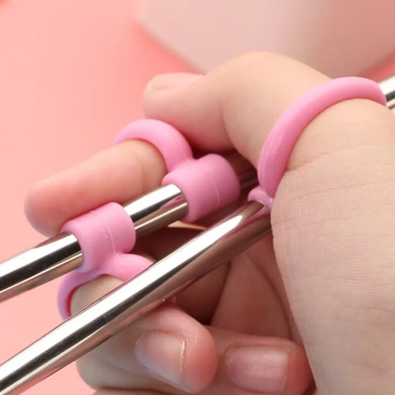 Oktatási evőpálcikák rozsdamentes acél vágópálcikák gyermekmegvilágosodáshoz aranyos malac