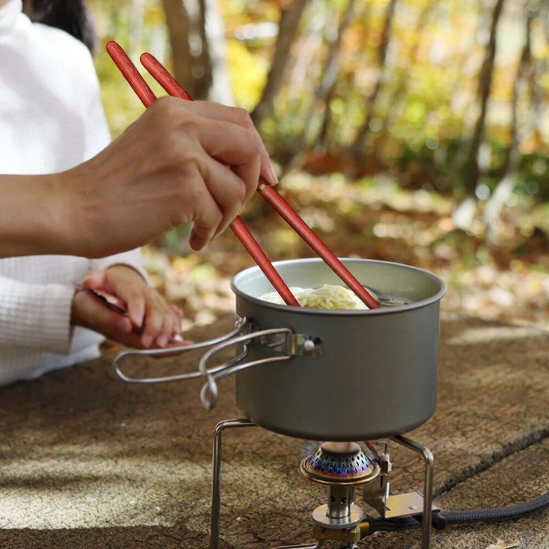 1 pár összecsukható pálcika Piros szantálfa japán szusi kínai pálcikakészlet hordozható utazási piknik szabadtéri kemping étkészlet