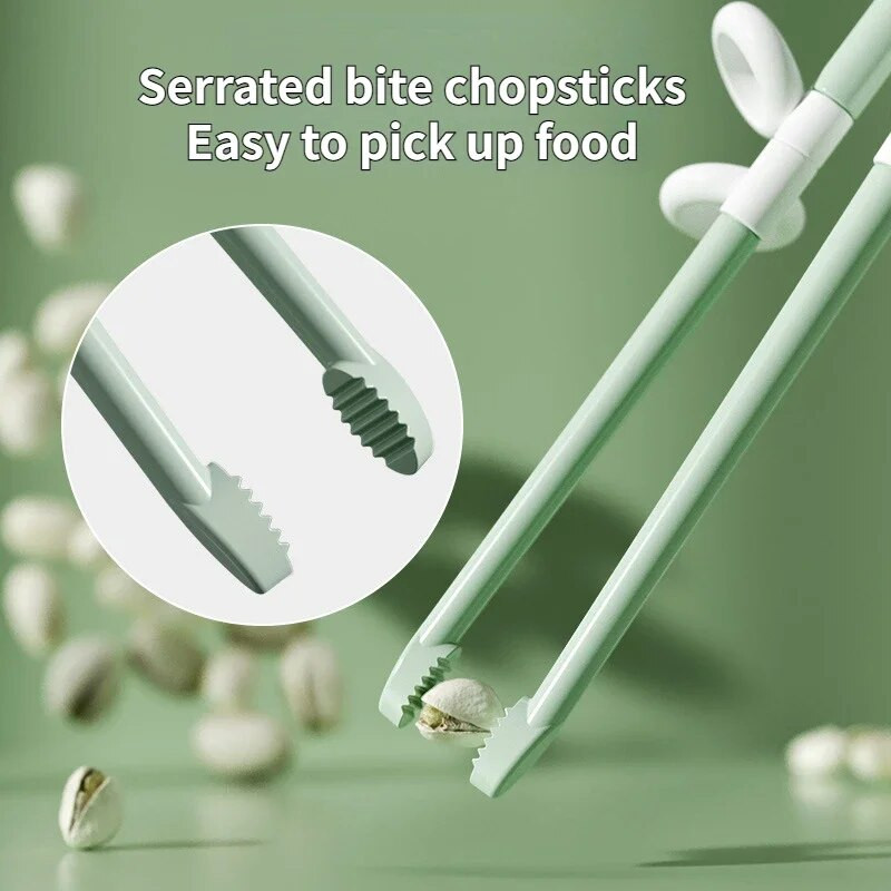 Gyerek dinoszaurusz csúszásmentes pálcika Rajzfilm tanulók képzése pálcika BPA mentes sushi baba gyerekeknek aranyos étkészlet evőeszköz