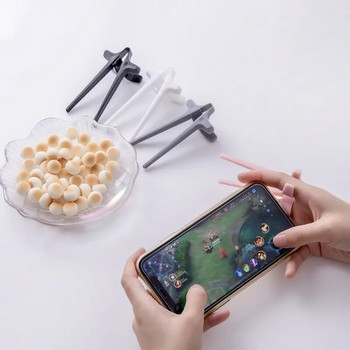 Fashion Free-Hands Snack Finger Chopsticks Παίξτε παιχνίδι Lazy Assistant Clip Snacks Not Dirty Hand Phone Αξεσουάρ Εργαλεία κουζίνας