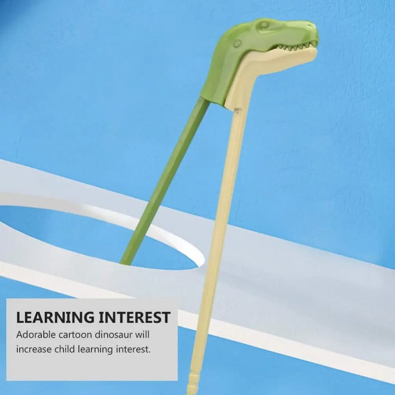 Rajzfilm, dinoszaurusz-képző pálcika gyerekeknek, gyerekeknek, rajzfilm, állati pálcika, tanulási evőeszközök, evőeszközök gyerekeknek