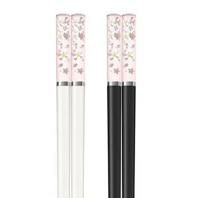 1/5/10 Pár Borostyán Sakura Evőpálcika Cseresznyevirág Szirmok Minta Csúszásmentes Sushi Stick Evőpálcikák Környezetbarát Ételpálcikák