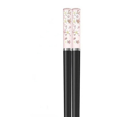 1/5/10 Pár Borostyán Sakura Evőpálcika Cseresznyevirág Szirmok Minta Csúszásmentes Sushi Stick Evőpálcikák Környezetbarát Ételpálcikák