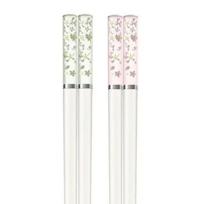 1/5/10 Pár Borostyán Sakura Evőpálcika Cseresznyevirág Szirmok Minta Csúszásmentes Sushi Stick Evőpálcikák Környezetbarát Ételpálcikák