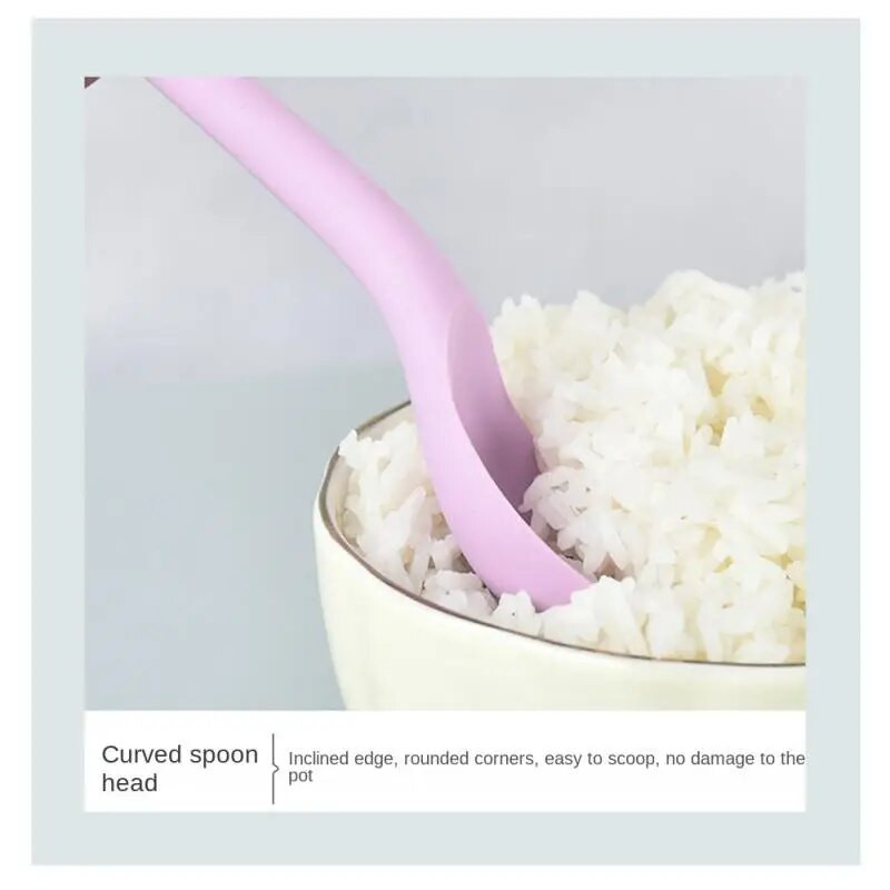 Linguriță lungă din silicon Lingură mică cu mâner lung pentru bebeluși Linguriță de salată Linguriță de amestecare Linguriță de hrănire pentru copii