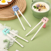 New Kids Cartoon Training Chopsticks Cute Learning Aid Chop Sticks Επιστημονική διόρθωση στάσης λαβής Baby Safety Baby Tools