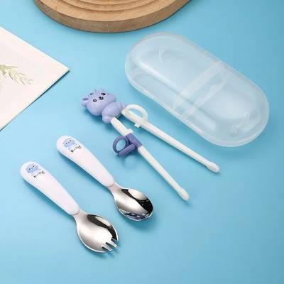 New Kids Cartoon Training Chopsticks Cute Learning Aid Chop Sticks Επιστημονική διόρθωση στάσης λαβής Baby Safety Baby Tools