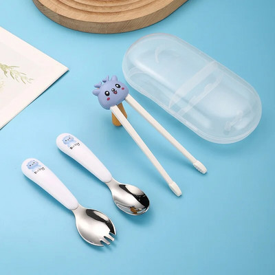 New Kids Cartoon Training Chopsticks Cute Learning Aid Chop Sticks Επιστημονική διόρθωση στάσης λαβής Baby Safety Baby Tools