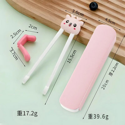 New Kids Cartoon Training Chopsticks Cute Learning Aid Chop Sticks Επιστημονική διόρθωση στάσης λαβής Baby Safety Baby Tools