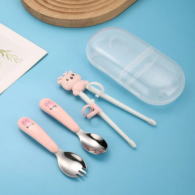 New Kids Cartoon Training Chopsticks Cute Learning Aid Chop Sticks Επιστημονική διόρθωση στάσης λαβής Baby Safety Baby Tools
