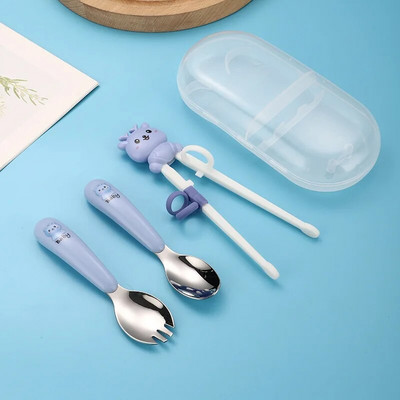 New Kids Cartoon Training Chopsticks Cute Learning Aid Chop Sticks Επιστημονική διόρθωση στάσης λαβής Baby Safety Baby Tools