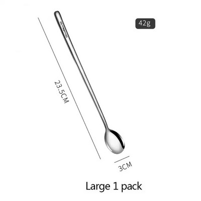 Εργαλείο κουζίνας Κουτάλι καφέ Long Handed Portable Mixing Spoon 304 inox 304 Multifunctional Stirring Spoon Επιτραπέζια σκεύη