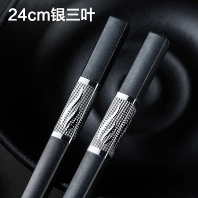 1 ζευγάρι chopsticks κινέζικου στυλ επιτραπέζια σκεύη στικ φαγητού κράμα σκεύη εστίασης μπαστούνια σούσι Αντιολισθητικά οικιακά σκεύη κουζίνας