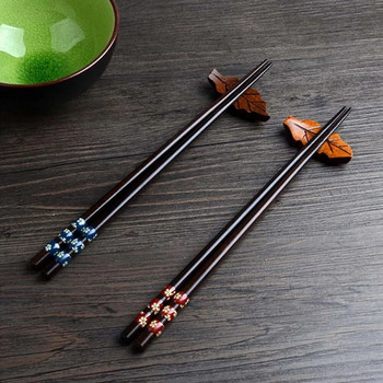 Chopsticks μαγειρικής Beauty Pattern Φυσικό ξύλινο σερβίτσιο Επιτραπέζιο σκεύος Εργαλεία κουζίνας Σούσι Chopsticks Wood Chopsticks