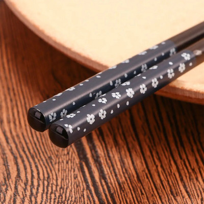 Chopsticks μαγειρικής Beauty Pattern Φυσικό ξύλινο σερβίτσιο Επιτραπέζιο σκεύος Εργαλεία κουζίνας Σούσι Chopsticks Wood Chopsticks