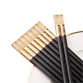 10 Pairs 24cm Κεχριμπάρι Κορεατικά Chopsticks Σετ chopsticks Αντιβακτηριδιακά Αντιολισθητικά Sticks Sushi Sticks Food Sticks Προμήθειες κουζίνας